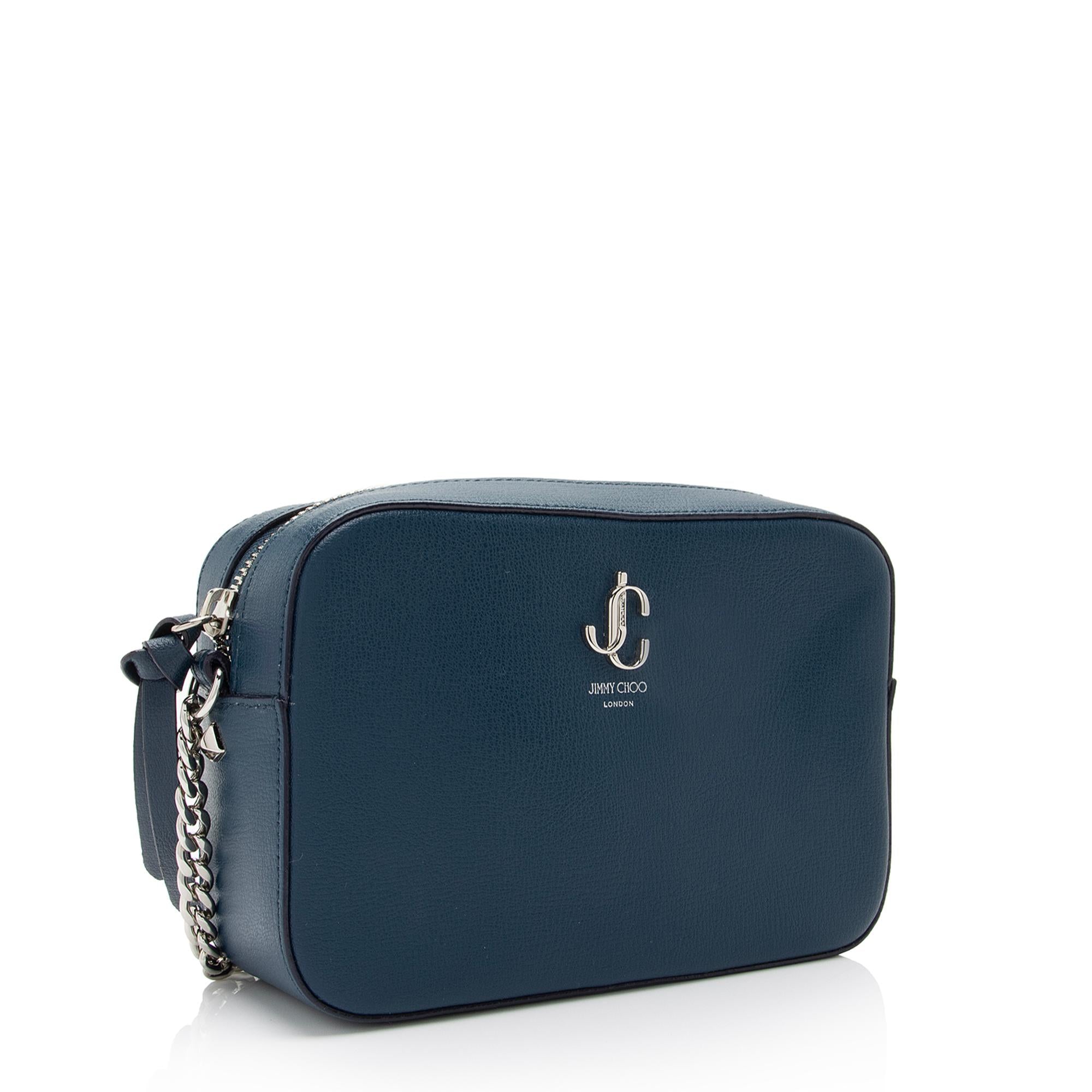 Jimmy Choo Calfskin JC Emblem Camera Bag (SHF-3ysAsp)