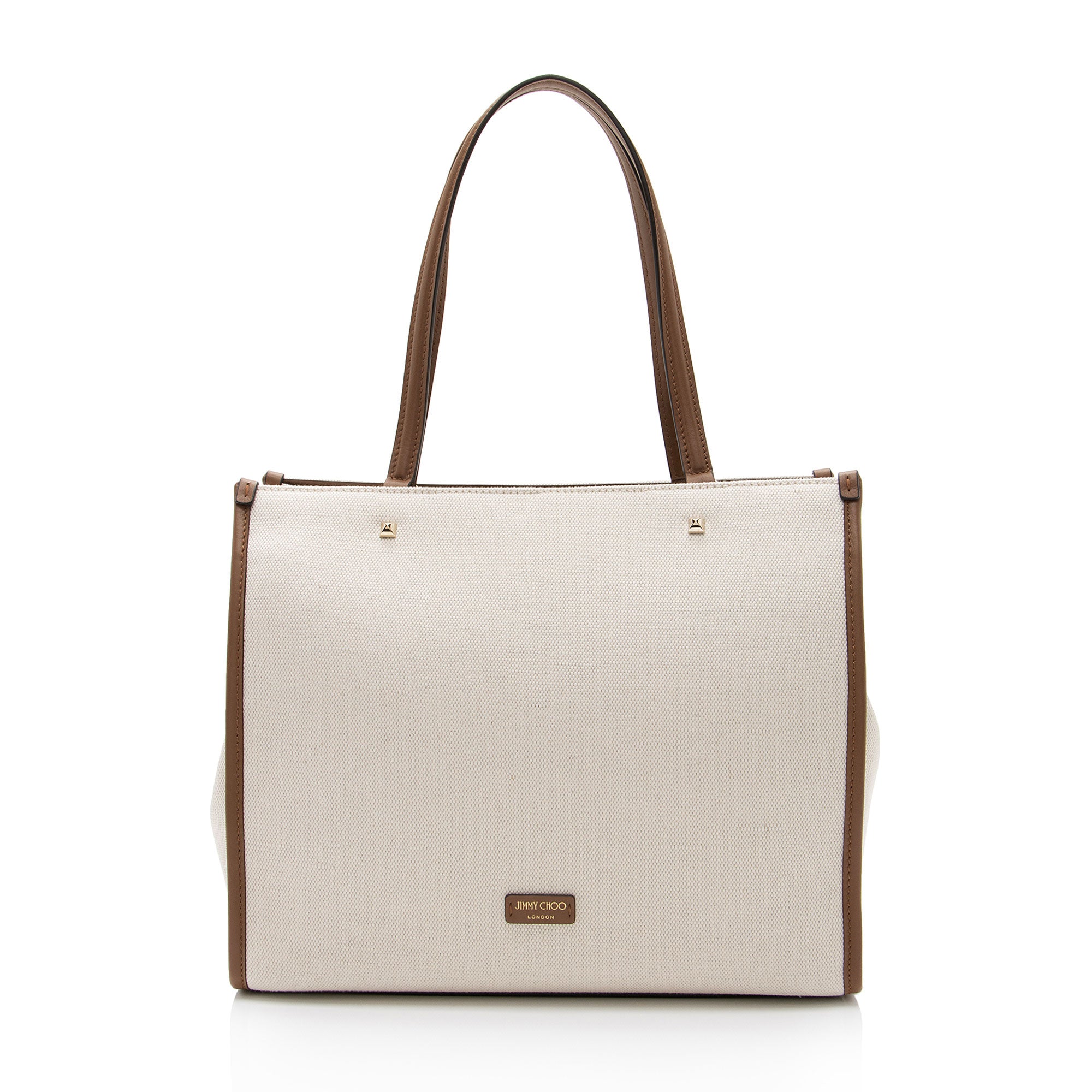 Jimmy Choo Canvas Logo Varenne Medium Tote (SHF-fOguGS)