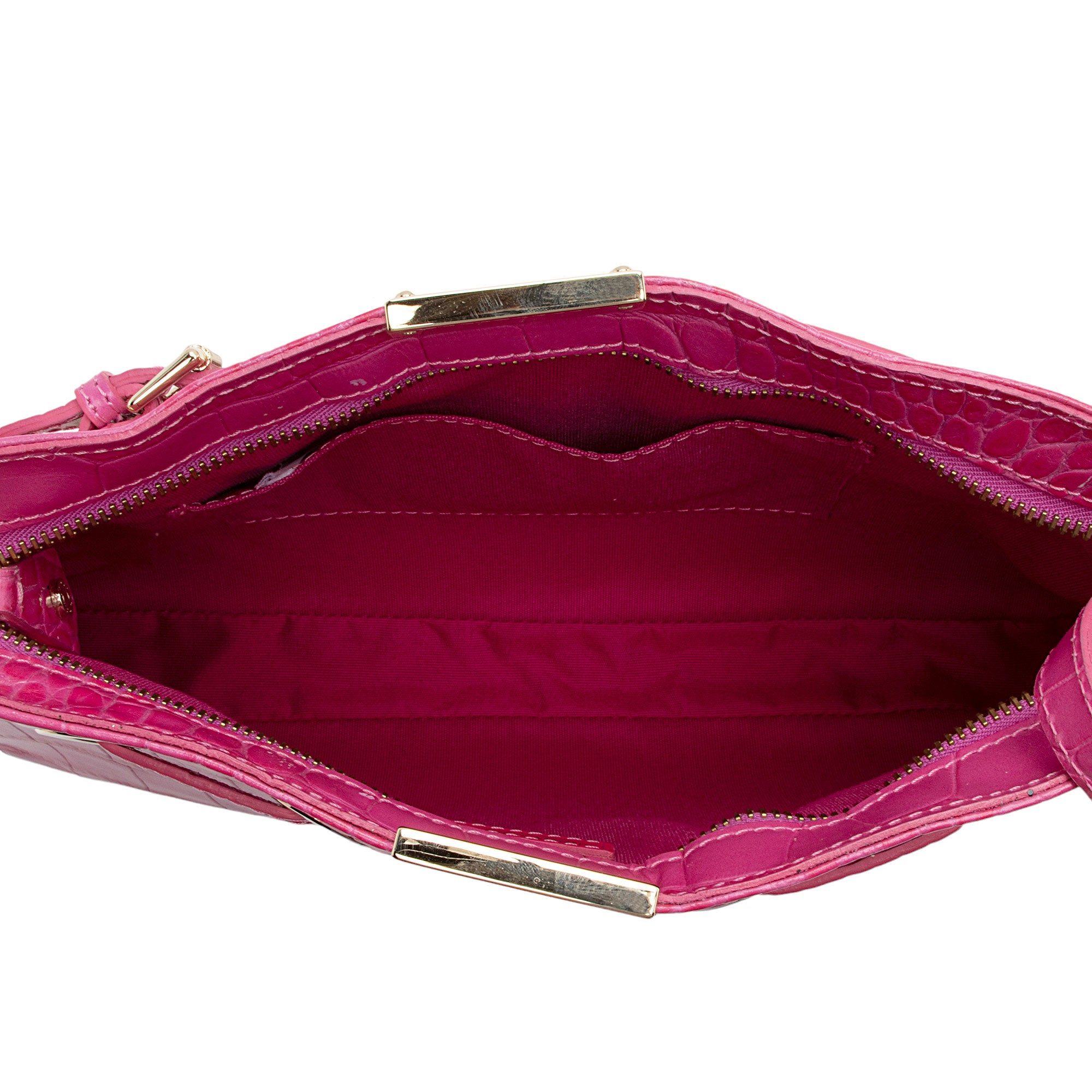 Jimmy Choo Croc Embossed Leather Shoulder Bag (SHF-NhyAB7)