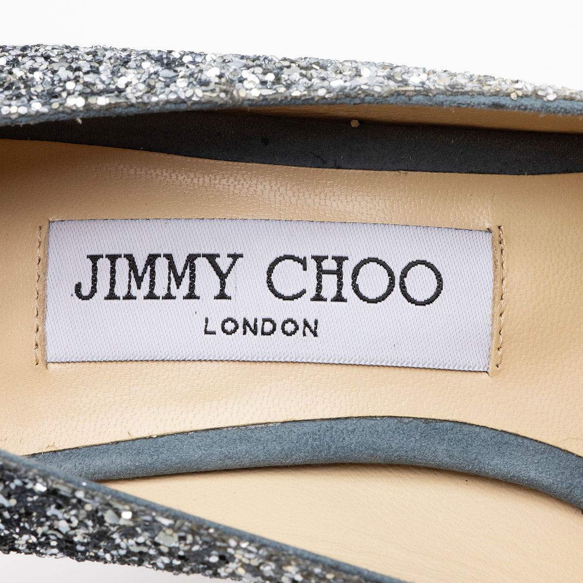Jimmy Choo Glitter Romy Pumps - Size 7 / 37