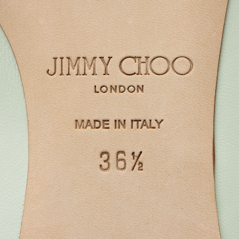 Jimmy Choo Leather Alina Flats - Size 6.5 / 36.5 (SHF-KfHf5l)