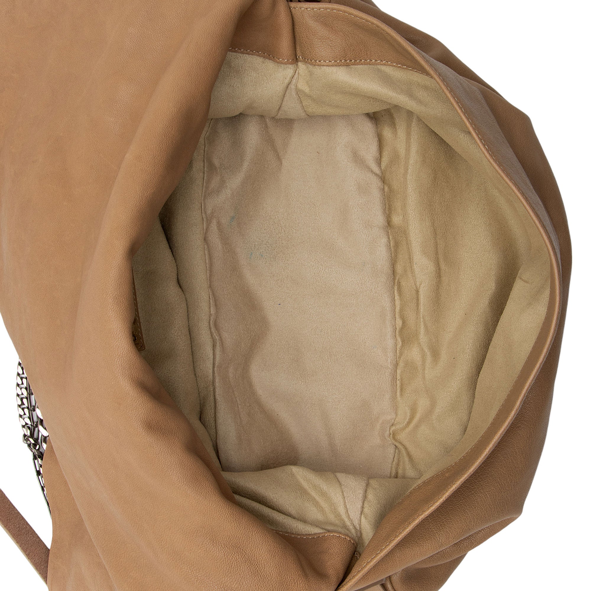 Jimmy Choo Leather Biker Saddle Chain Large Shoulder Bag