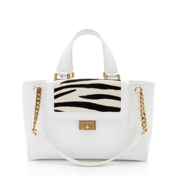 Jimmy Choo Leather Calf Hair Zebra Camille Tote (SHF-4IlvmY)