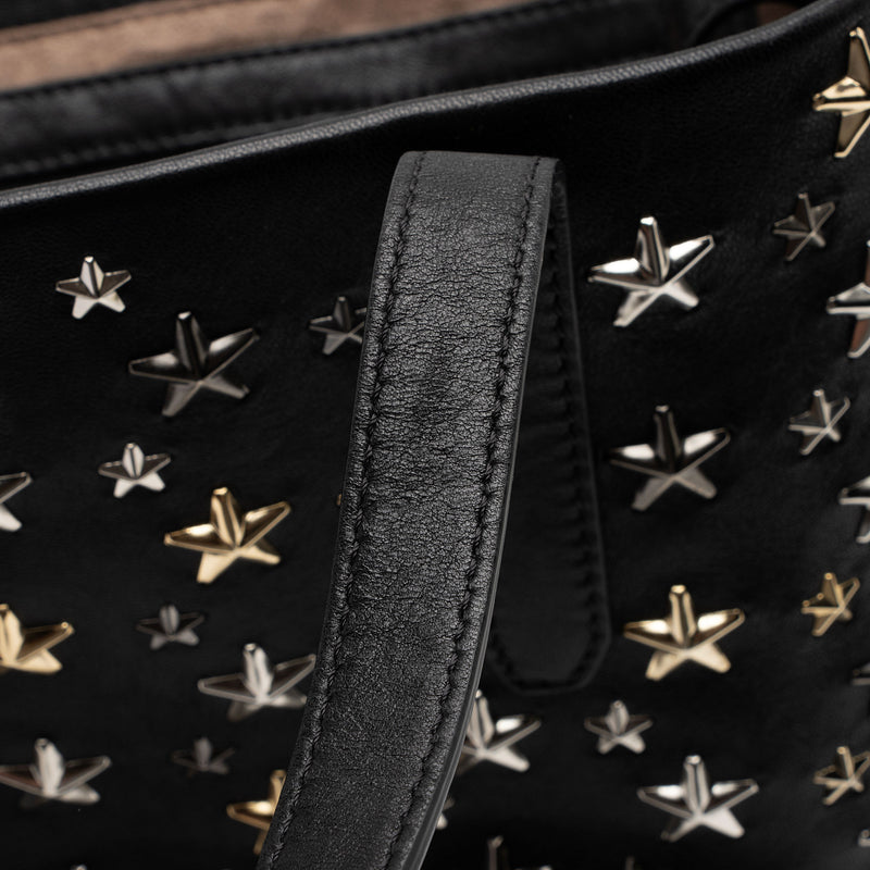 Jimmy Choo Leather Star Studded Sofia Small Tote (SHF-4GuWoI)