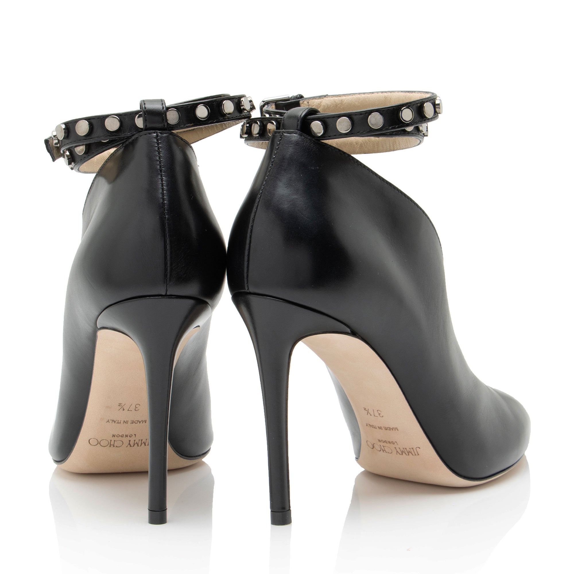 Jimmy Choo Leather Studded Lark Bootie- Size 7.5 / 37.5