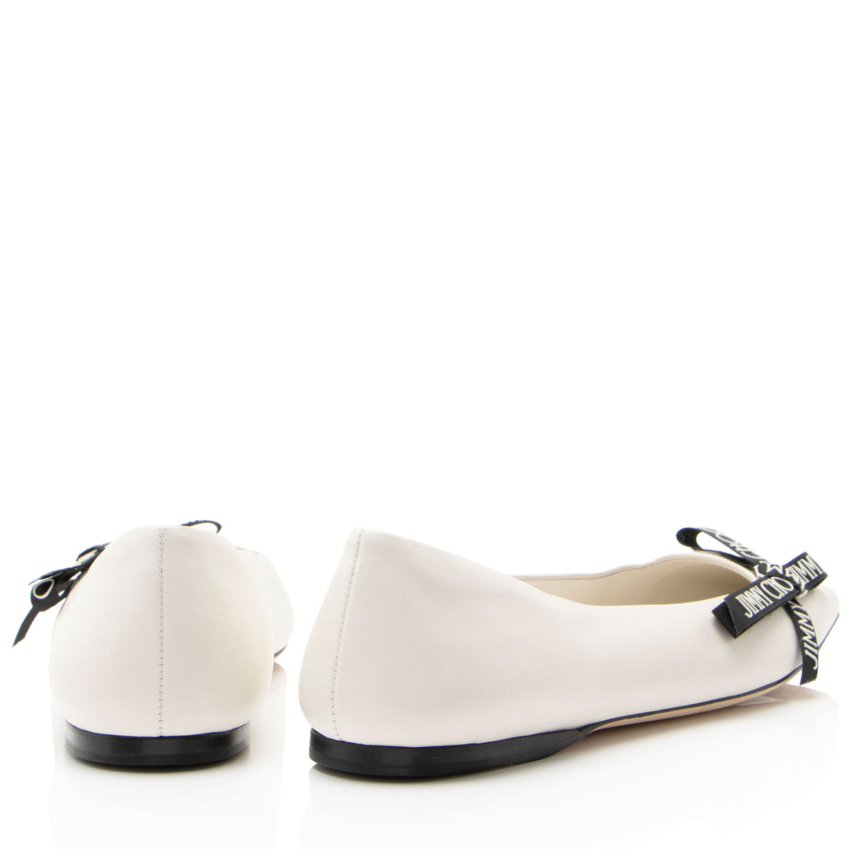 Jimmy Choo Leather Veda Ballet Flats - Size 10 / 40