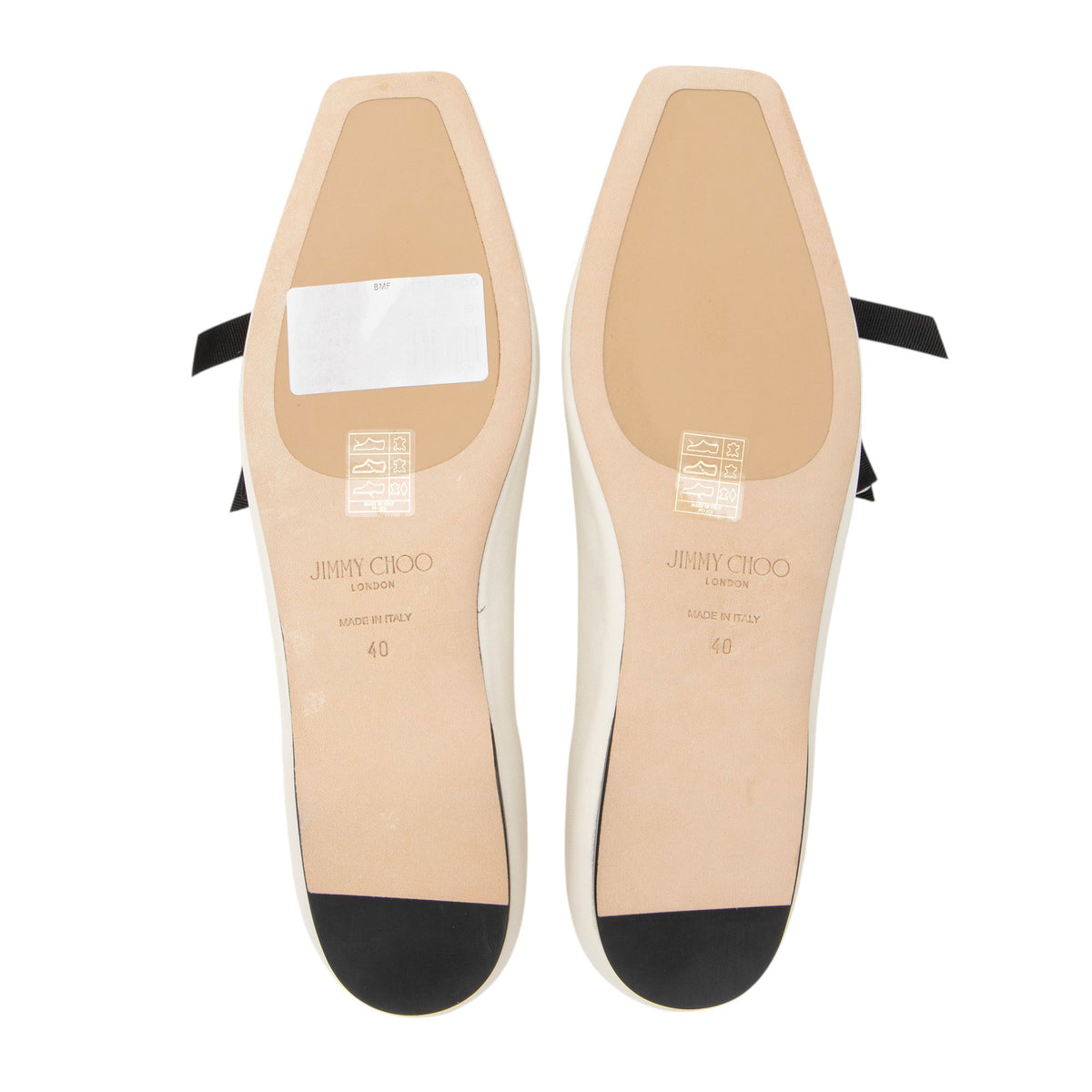 Jimmy Choo Leather Veda Ballet Flats - Size 10 / 40