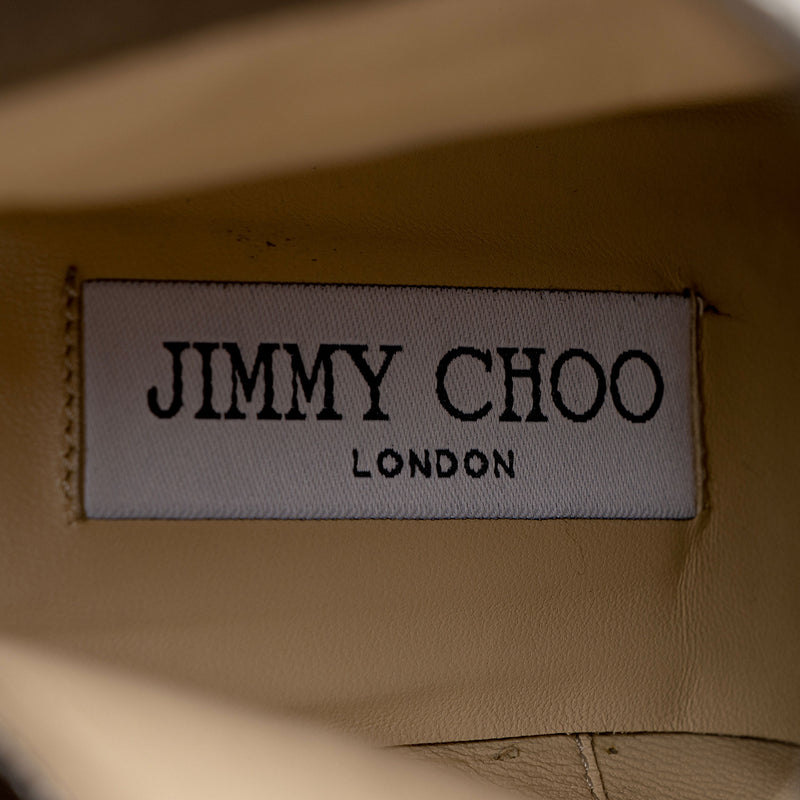 Jimmy Choo Metallic Calfskin Malene Boots - Size 10 / 40 (SHF-F0XWpw)