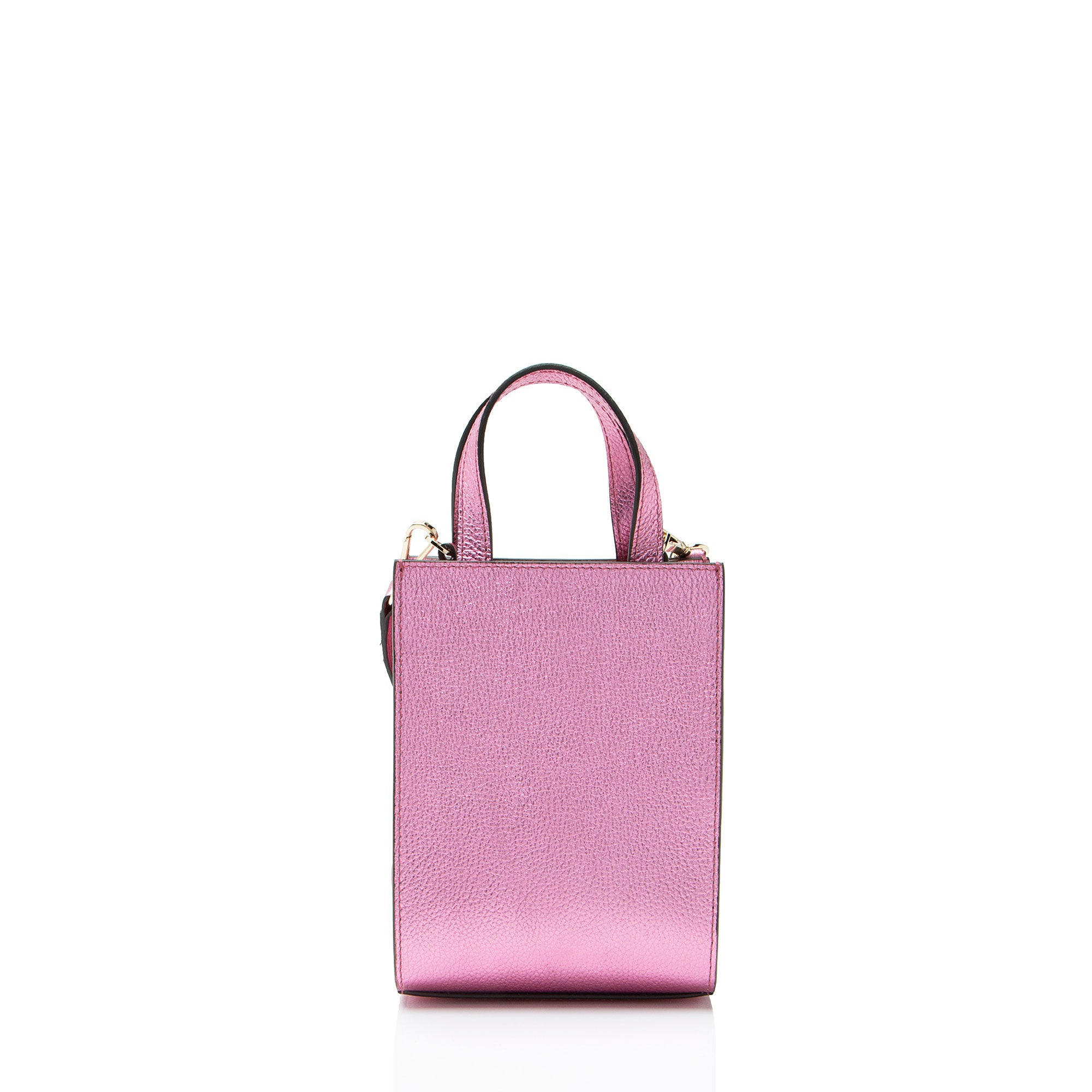 Jimmy Choo Metallic Leather Mini Tote