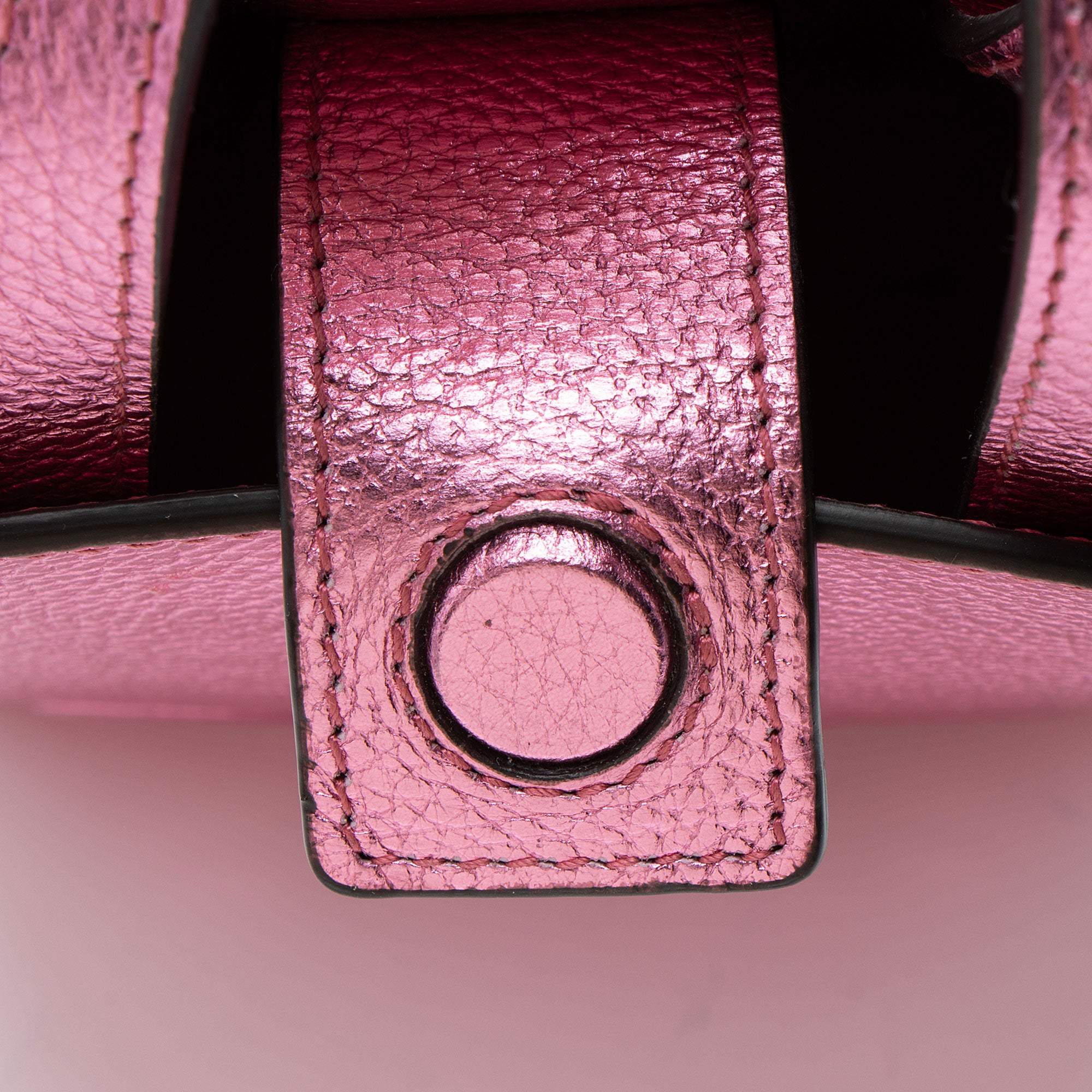 Jimmy Choo Metallic Leather Mini Tote