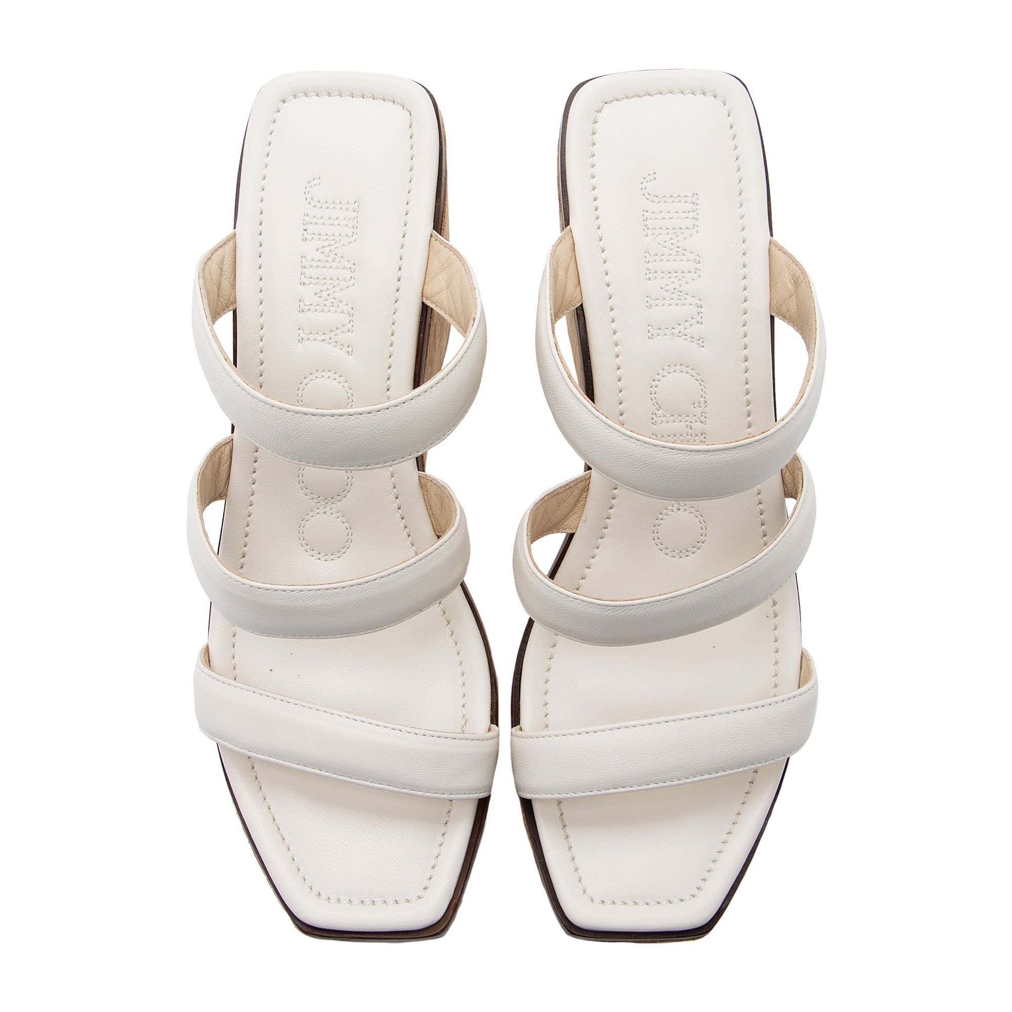 Jimmy Choo Leather Athenia Wedge Sandals - Size 9 / 39 (SHF-WVgRIW)