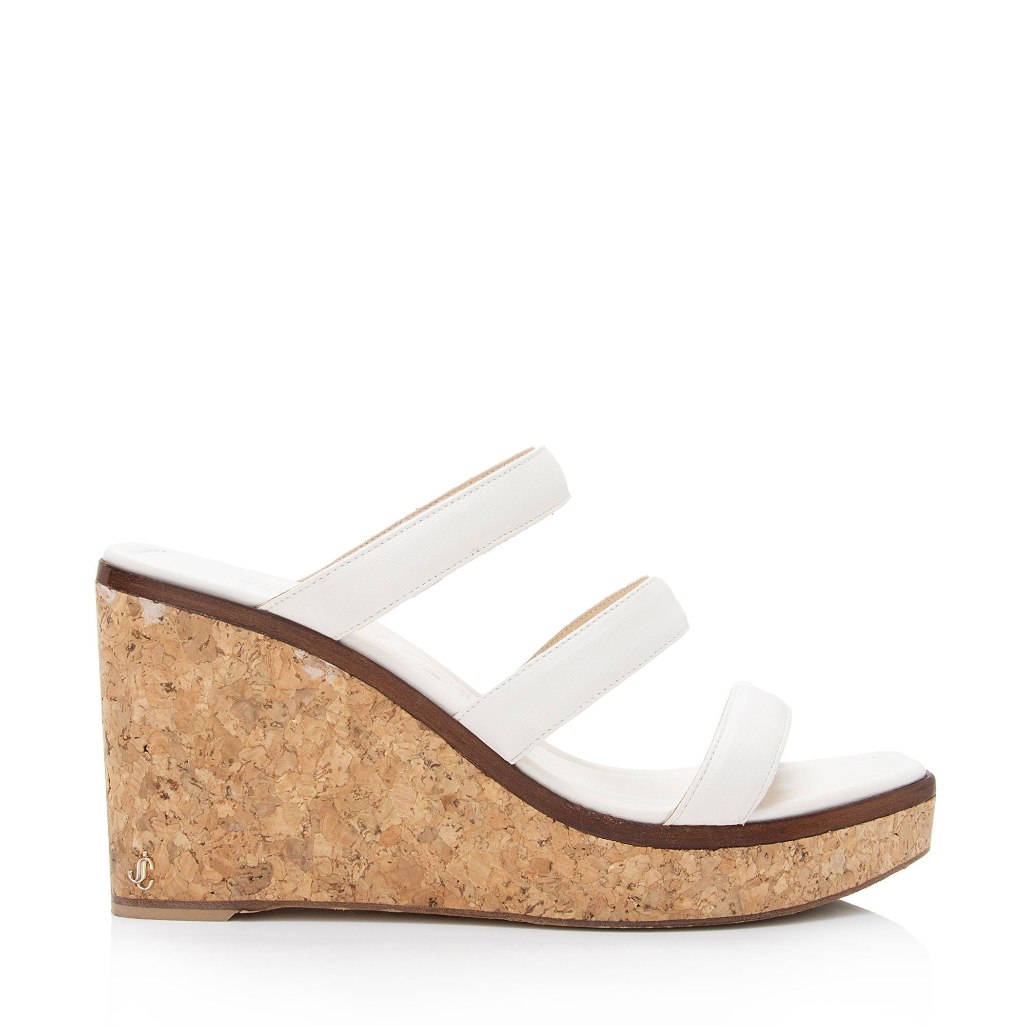 Jimmy Choo Leather Athenia Wedge Sandals - Size 9 / 39 (SHF-WVgRIW)