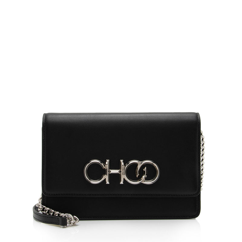 Jimmy Choo Leather Monogram Jewellery Case