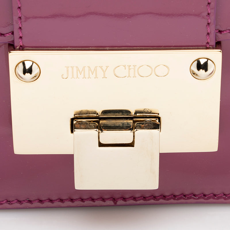 Jimmy Choo Patent Leather Rebel Satchel (SHF-20666)