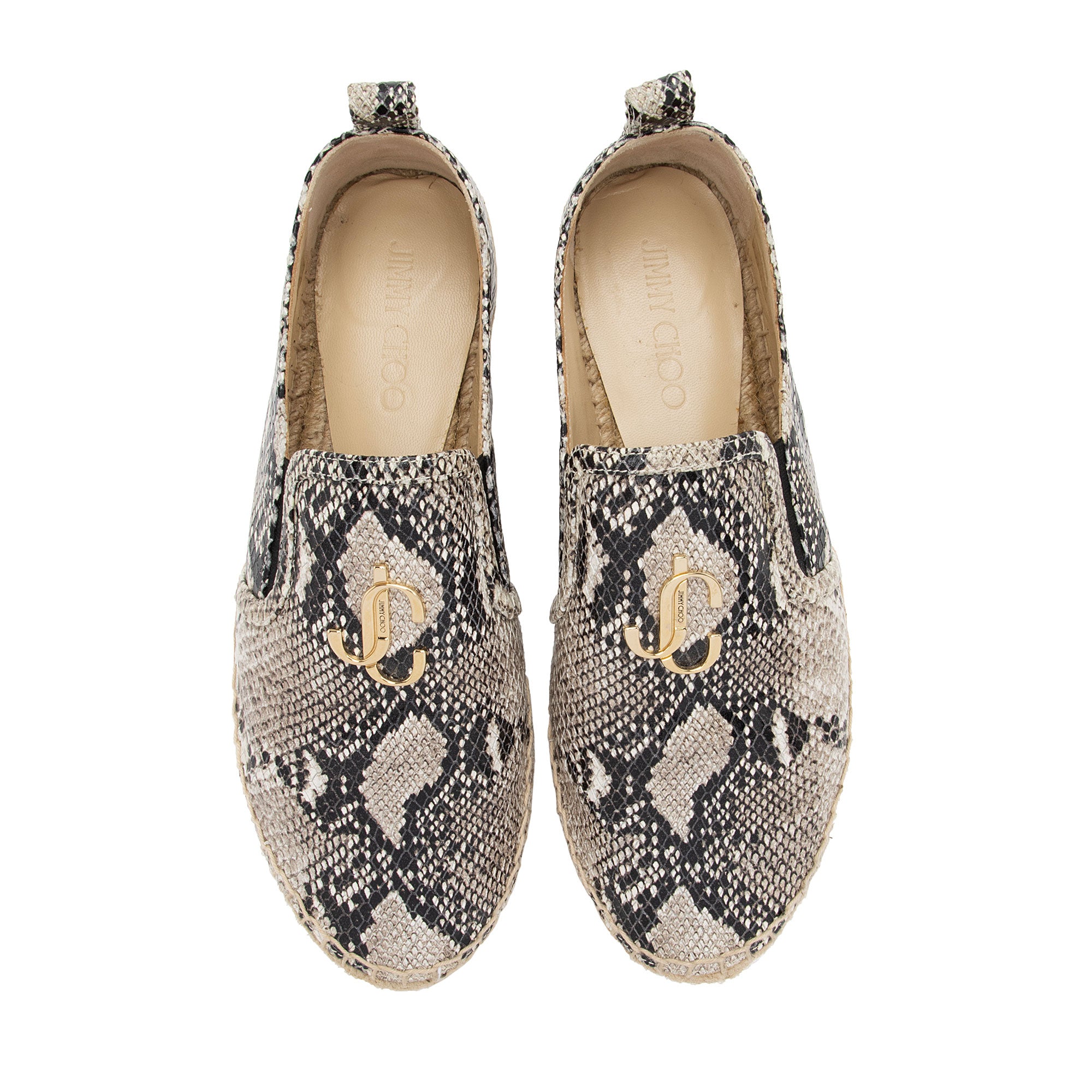 Jimmy Choo Python Espadrilles - Size 8 / 38 (SHF-jQngYk)