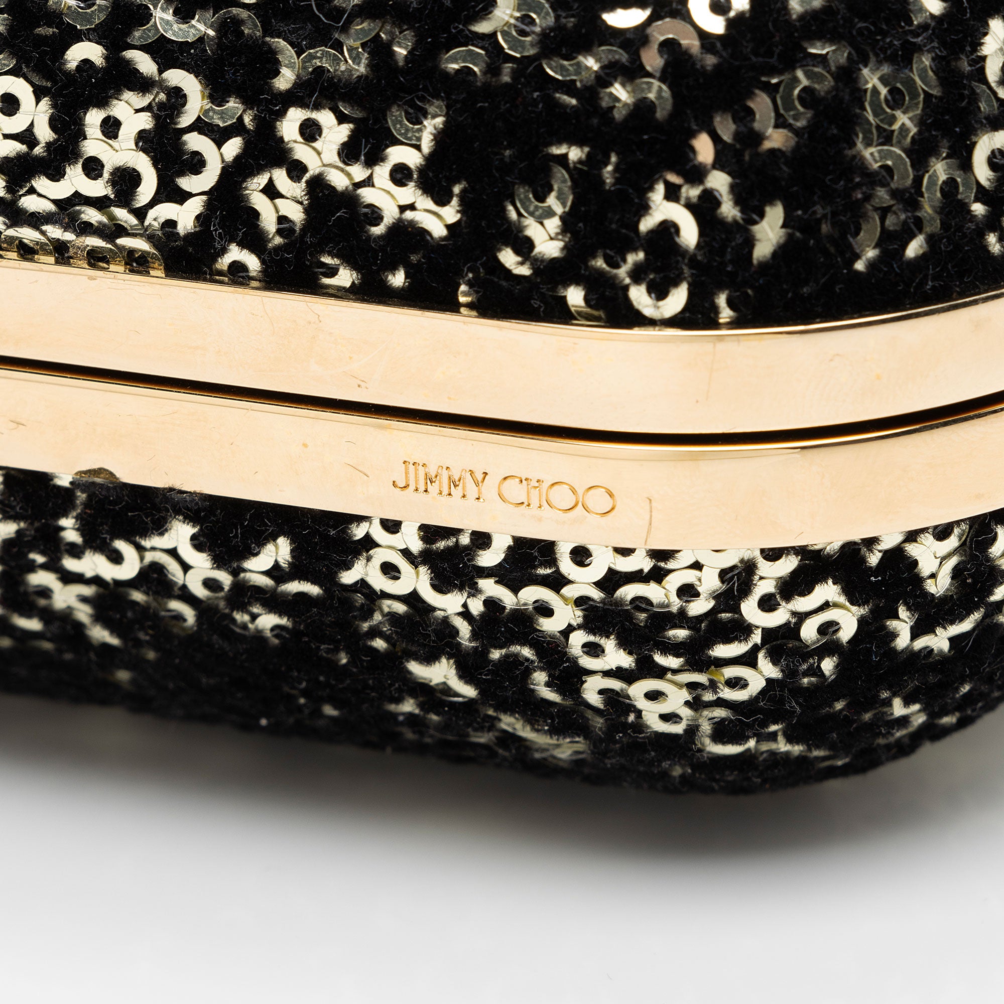 Jimmy Choo Sequin Velvet Crystal Cloud Chain Clutch (SHF-o3YOl8)