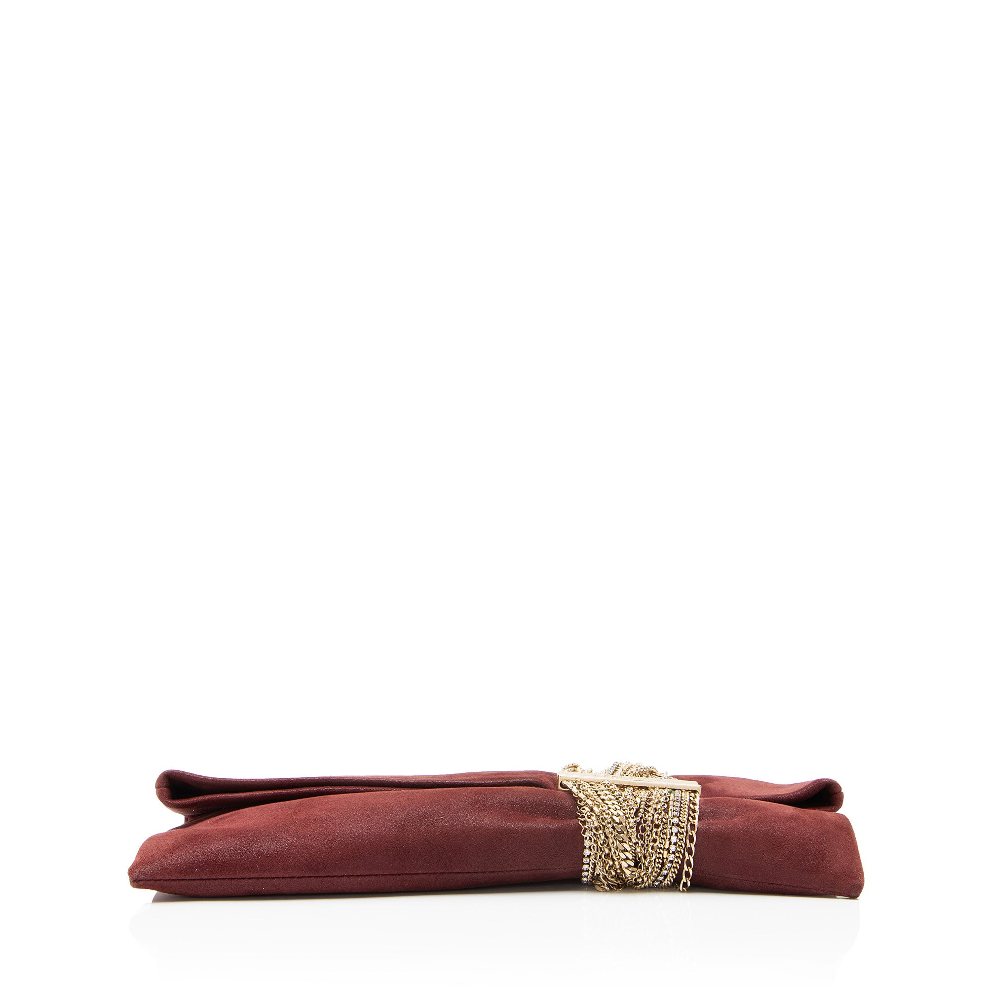 Jimmy Choo Shimmery Suede Chandra Clutch