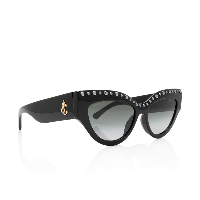 Jimmy Choo Studded Sonja Cat Eye Sunglasses (SHF-4aFQlZ)