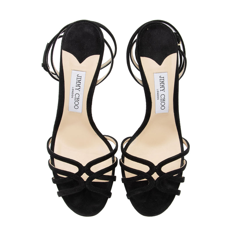Jimmy Choo Suede Mimi Strappy Sandals Size 10 40 SHF du5ICJ LuxeDH