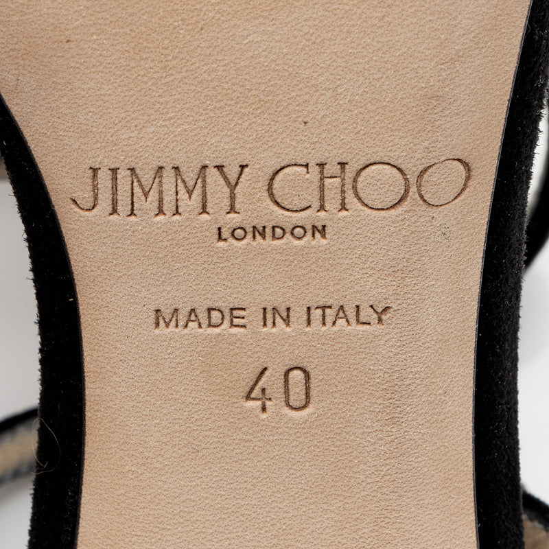 Jimmy Choo Suede Mimi Strappy Sandals - Size 10 / 40 (SHF-du5ICJ)