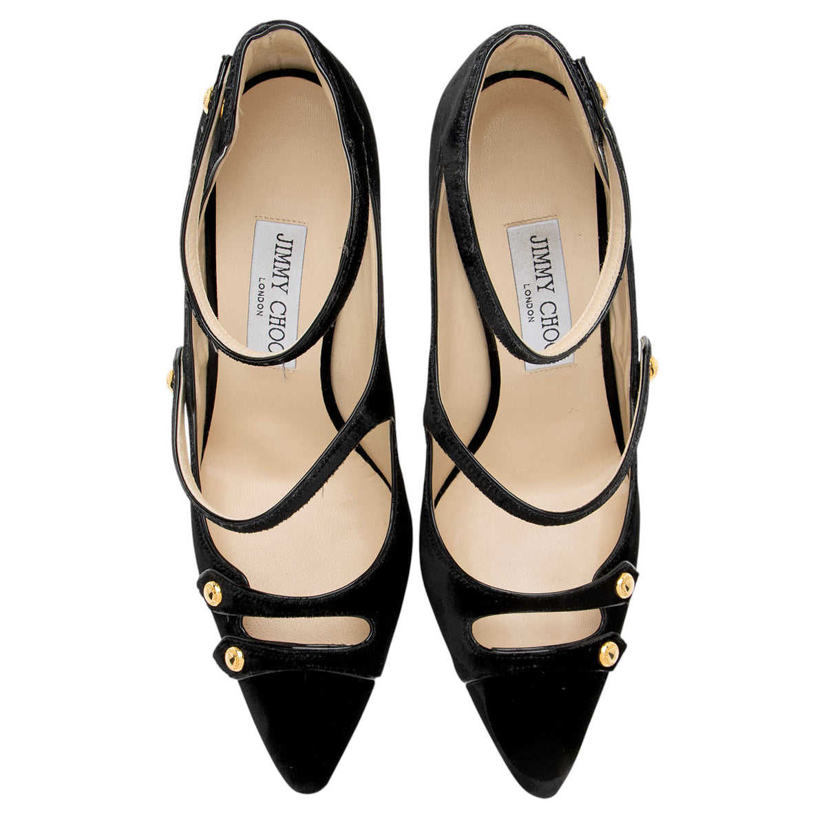 Jimmy Choo Velvet Lacey Pumps - Size 9 / 39