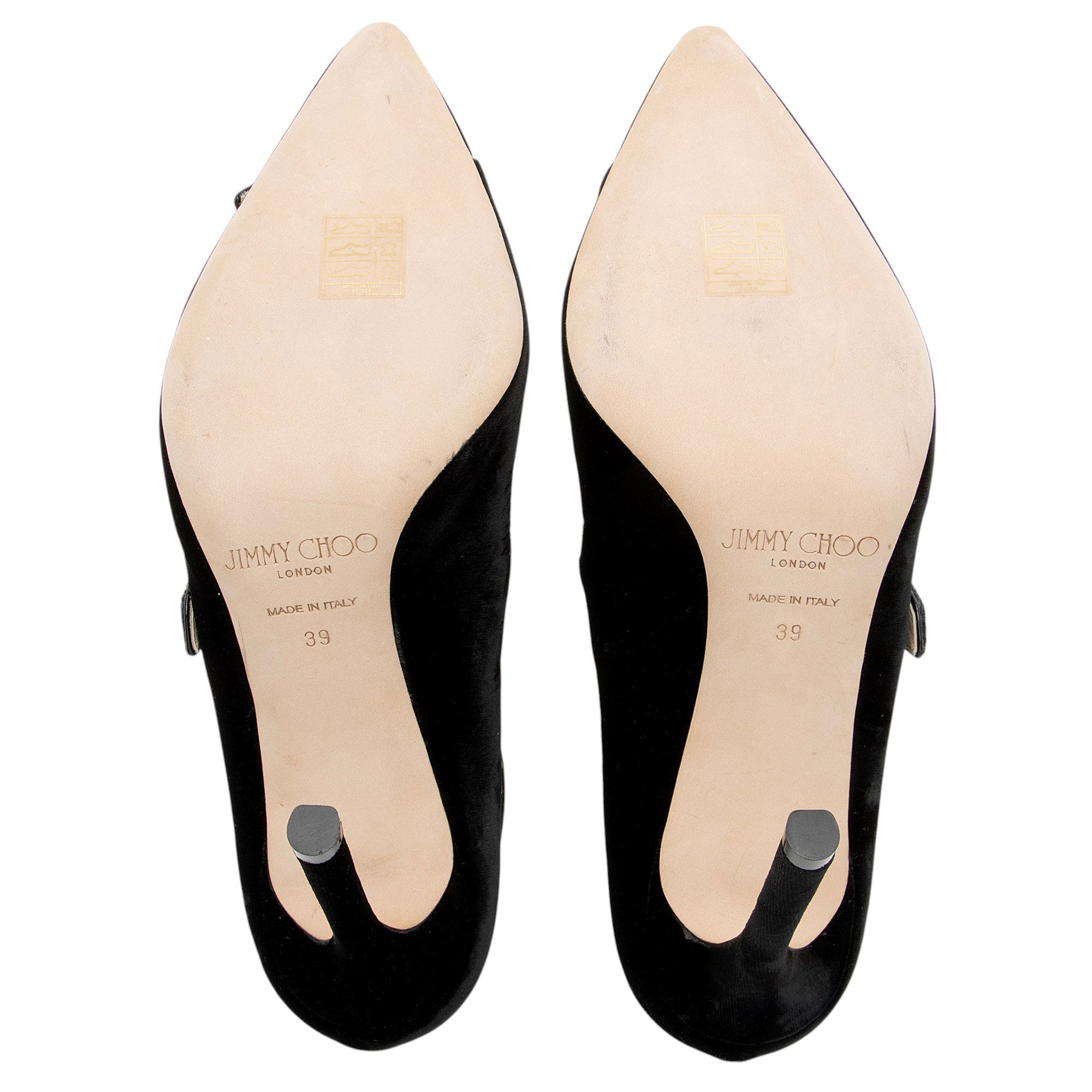 Jimmy Choo Velvet Lacey Pumps - Size 9 / 39