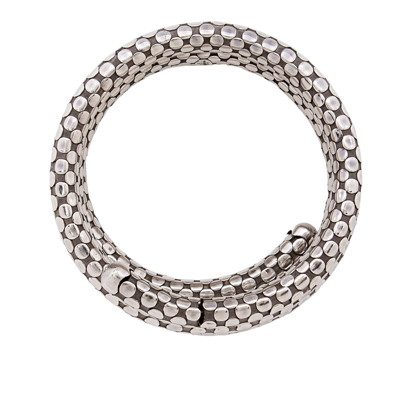 John Hardy Sterling Silver Dot Triple Coil Bracelet (SHF-XS4Bvw)