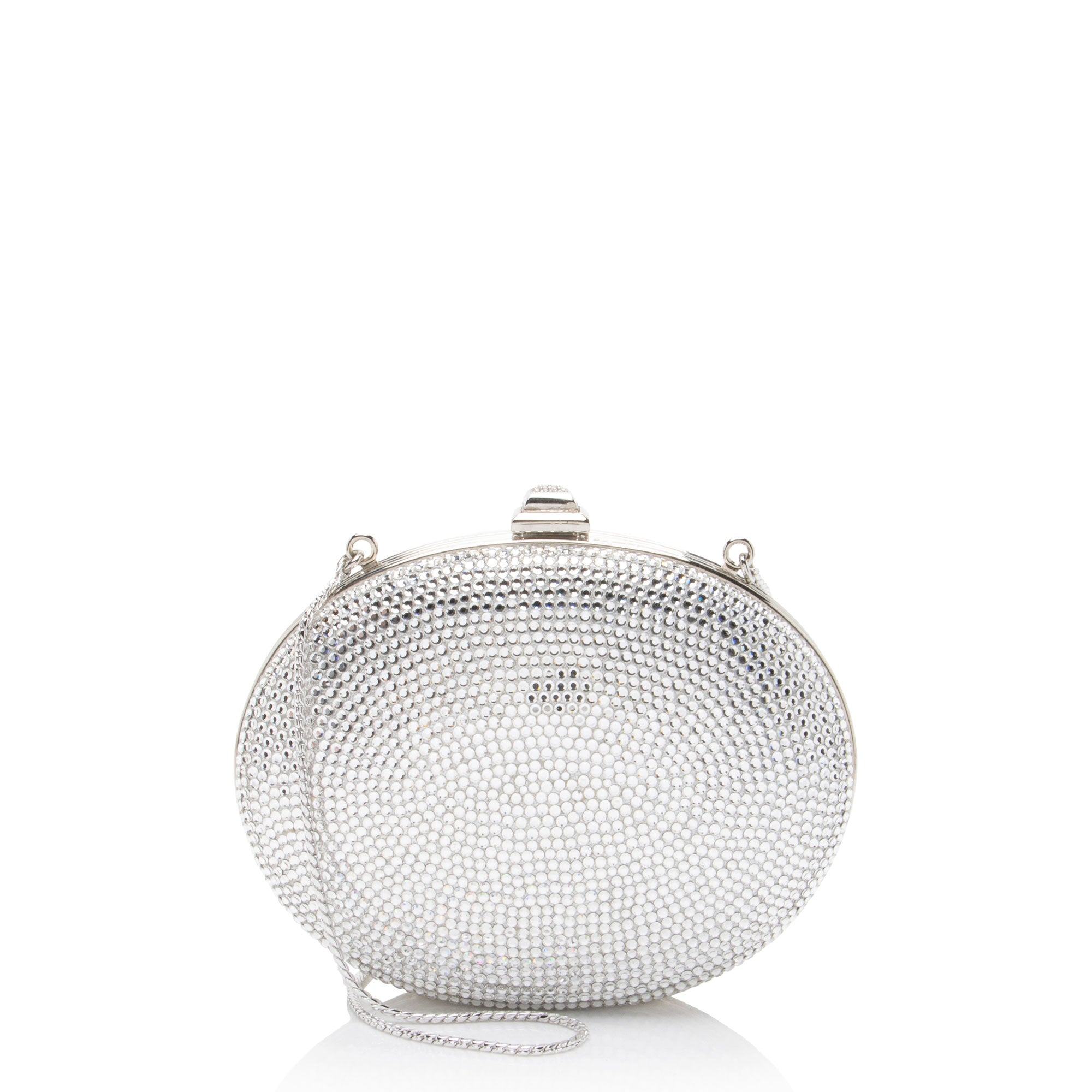 Judith Leiber Crystal Round Minaudiere