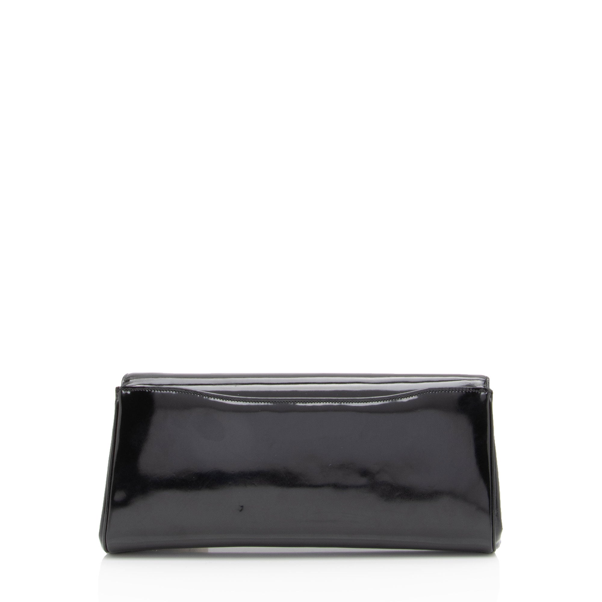 Judith Leiber Patent Leather Crystal Turnlock Clutch (SHF-D1Or7j)