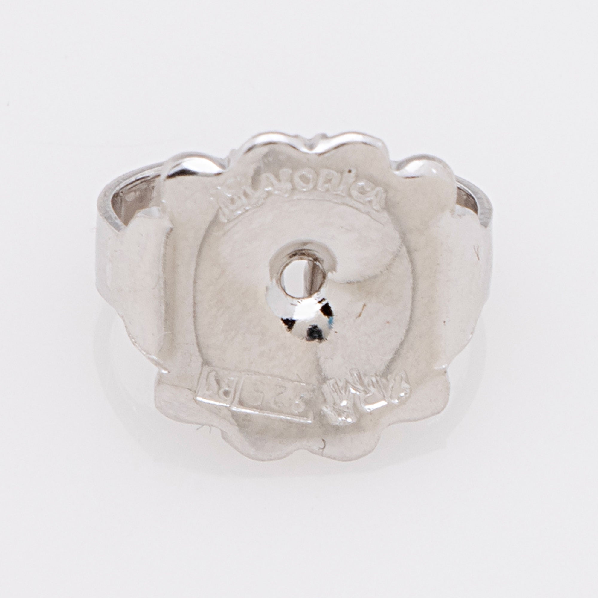 Judith Ripka Sterling Silver 18k Gold Diamond Amethyst Stud Earrings (SHF-xWXwkW)