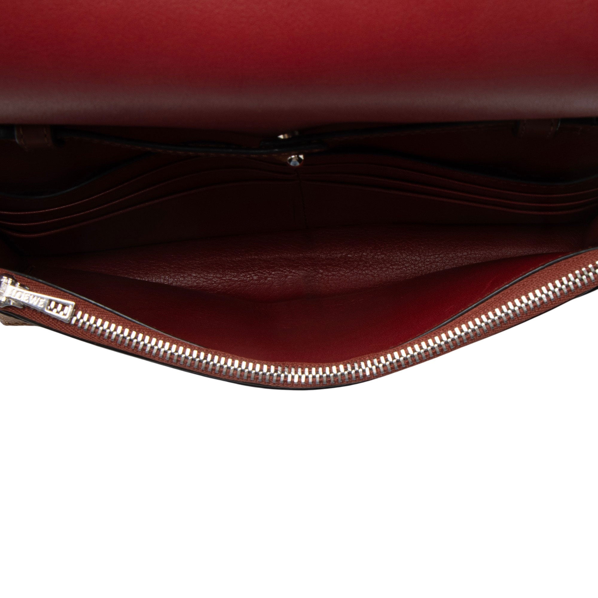 Loewe Grained Calfskin Chain Wallet