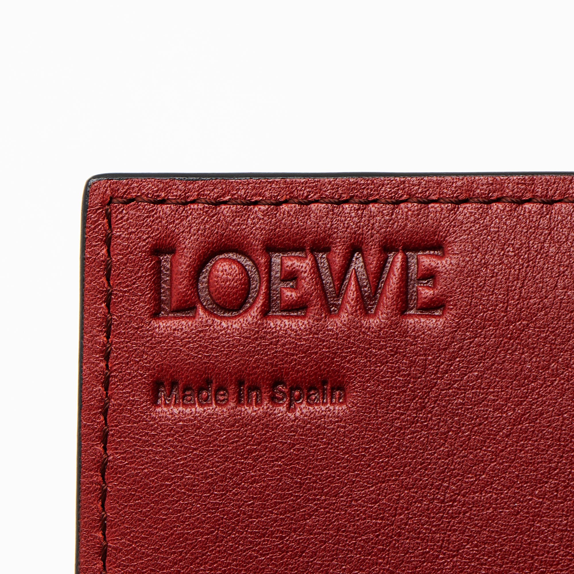 Loewe Grained Calfskin Chain Wallet