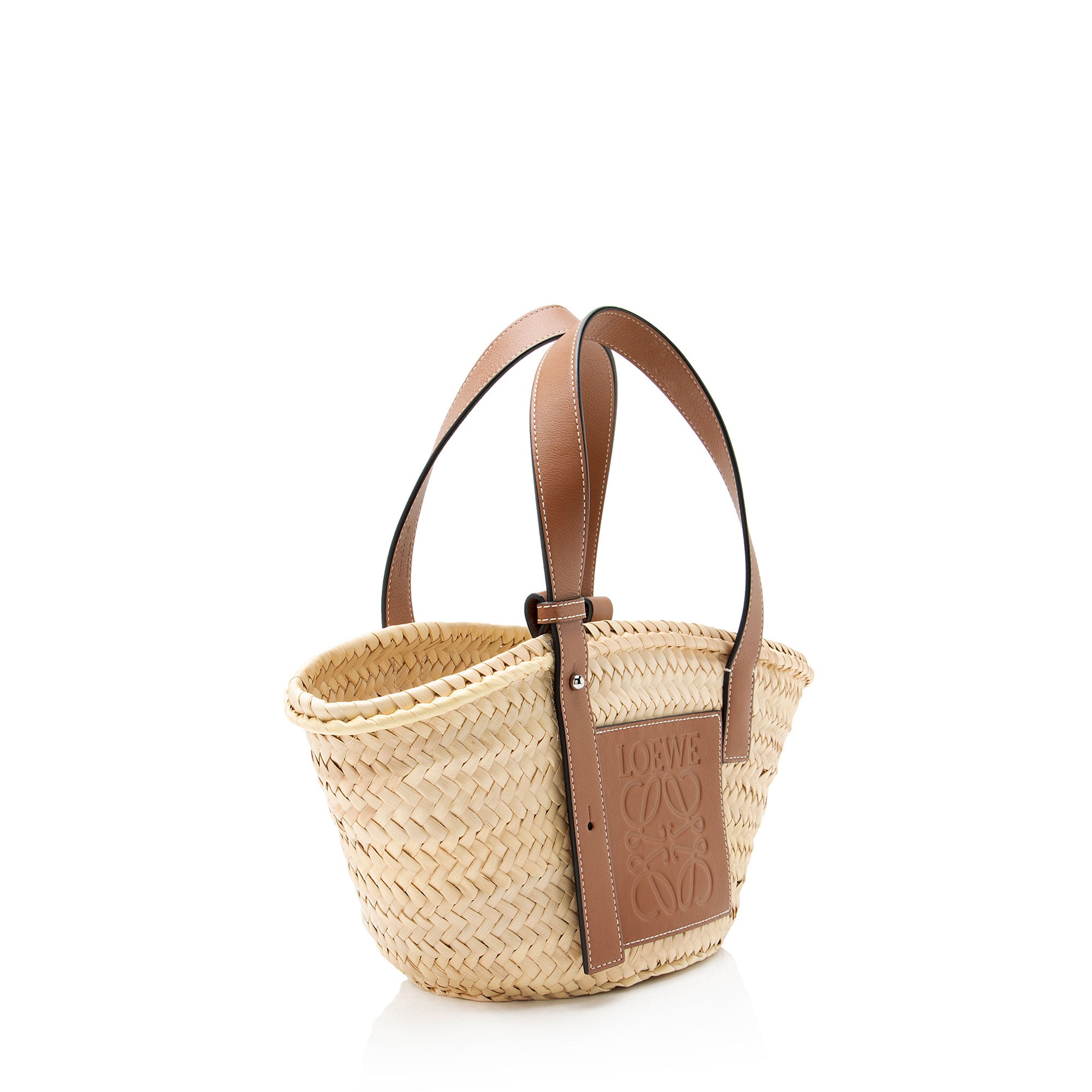 Loewe Raffia Basket Small Tote