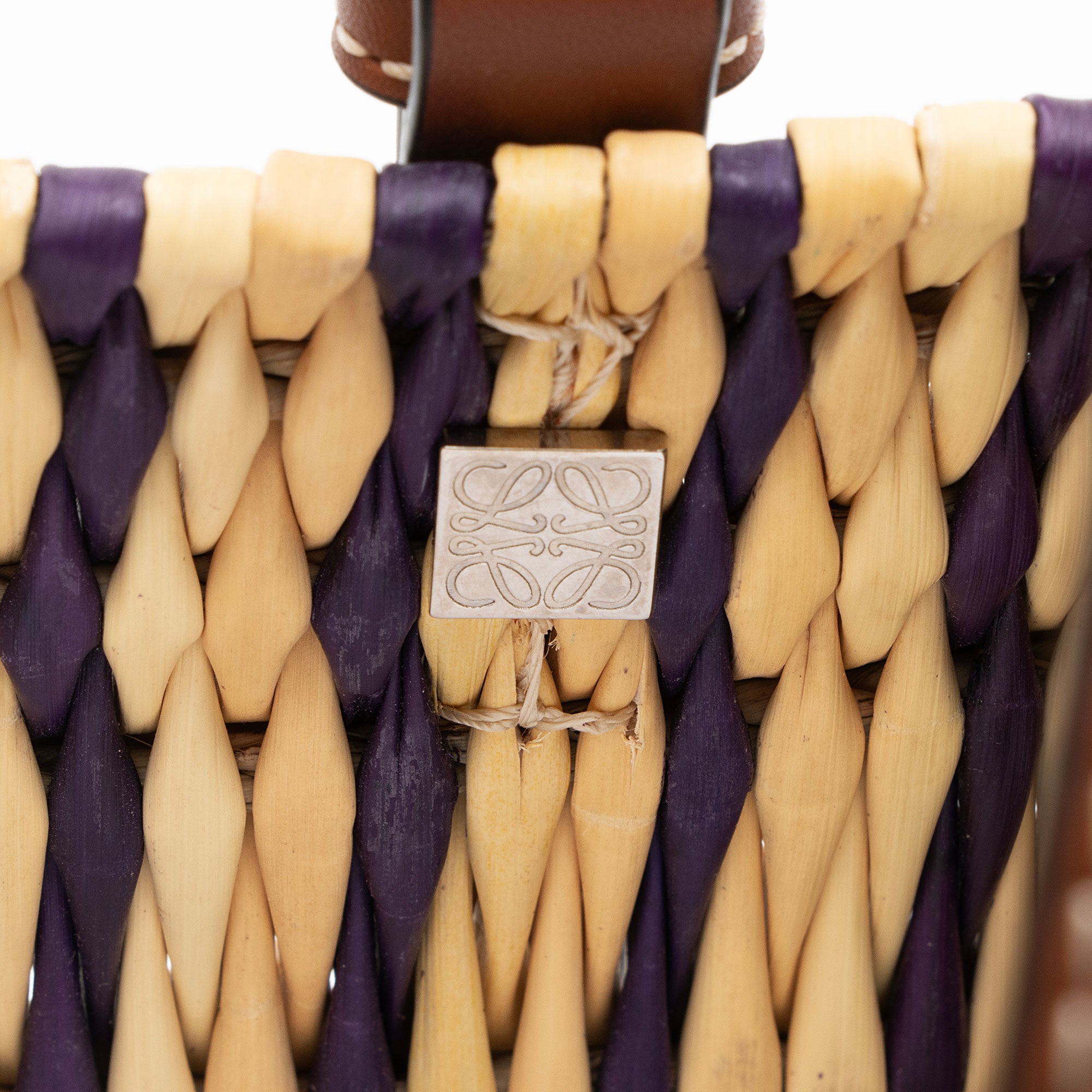 Loewe Raffia Square Basket Tote (SHF-xw84s2)