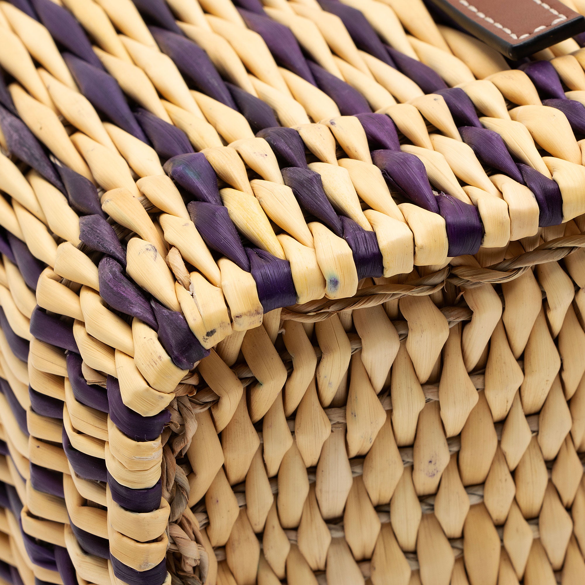 Loewe Raffia Square Basket Tote (SHF-xw84s2)