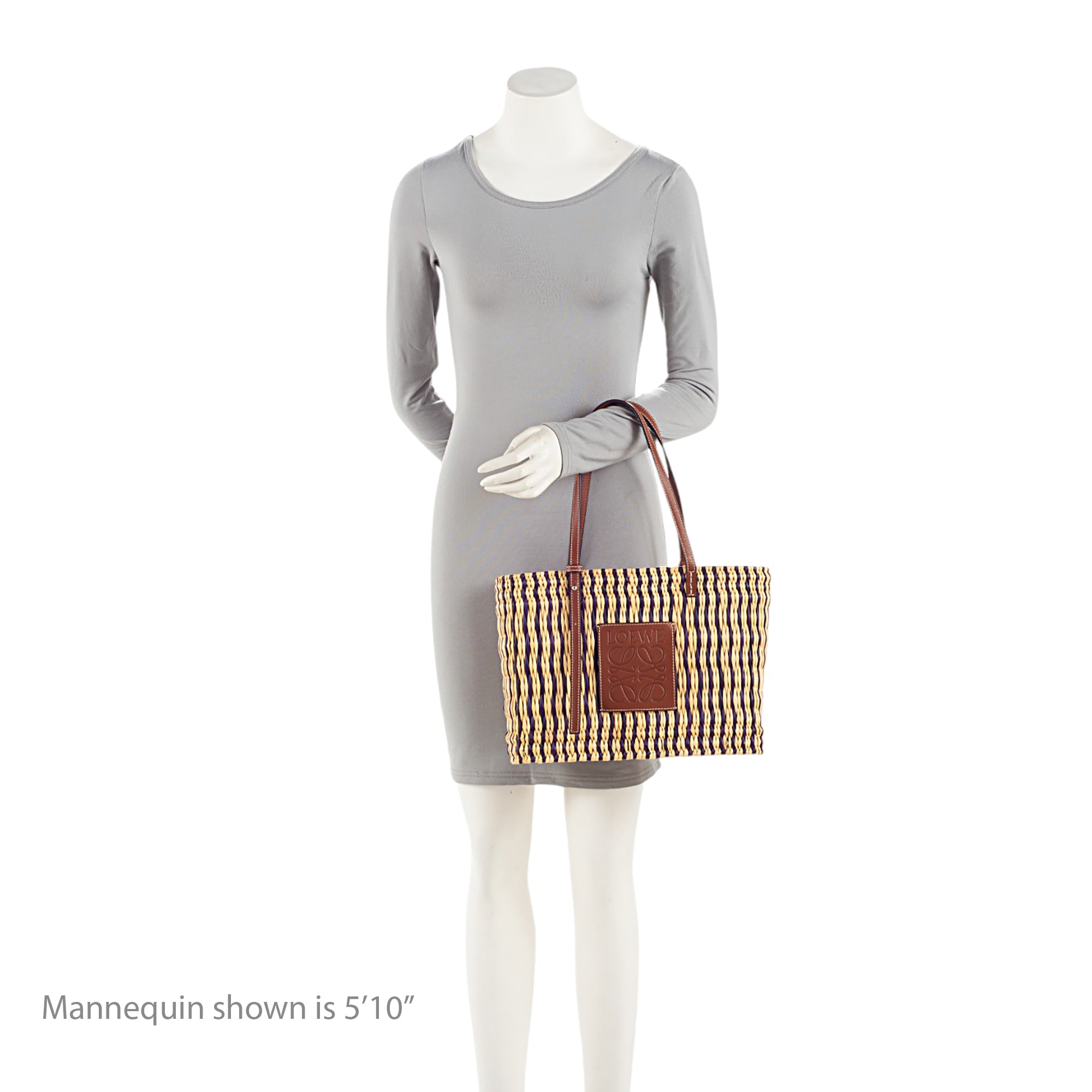 Loewe Raffia Square Basket Tote (SHF-xw84s2)