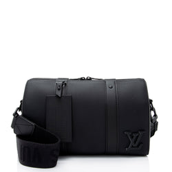 Louis Vuitton Virgil Abloh White Epi Leather Keepall Bandouliere