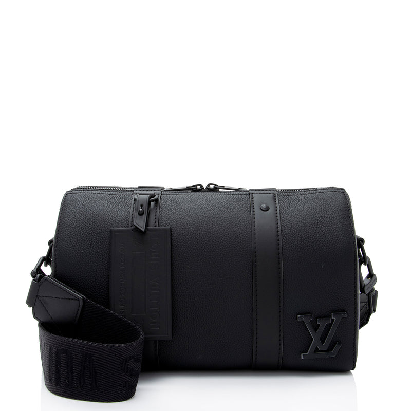 USED Louis Vuitton Black Epi Leather Keepall 55 Travel Duffle Bag AUTHENTIC