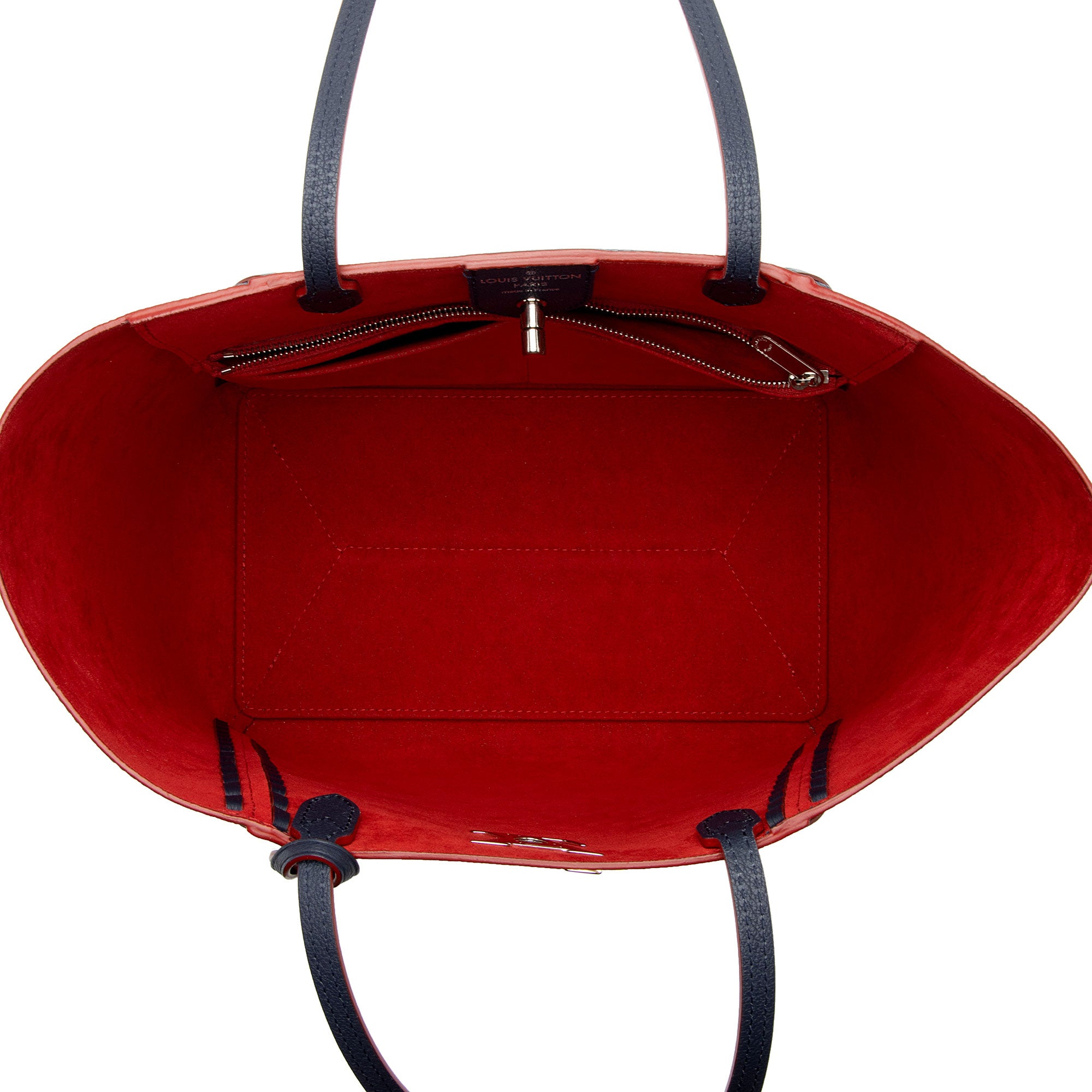 Louis Vuitton Calfskin Braided Lockme Cabas Tote (SHF-U3RwBn)