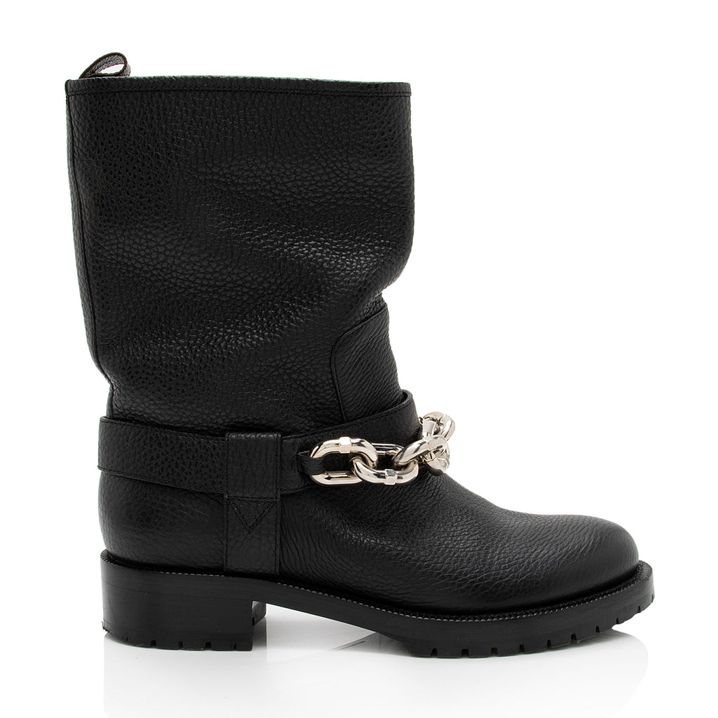 Louis Vuitton Calfskin Chain Outlaw Boots - Size 9.5 / 39.5 (SHF-mFrkQ –  LuxeDH