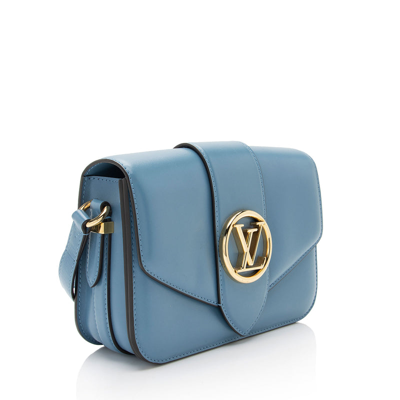 Louis Vuitton Calfskin LV Pont 9 Shoulder Bag (SHF-pb6OnU)