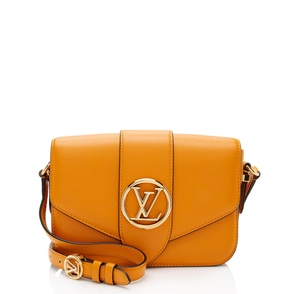 Louis Vuitton Calfskin LV Pont 9 Shoulder Bag (SHF-rcFSP2)