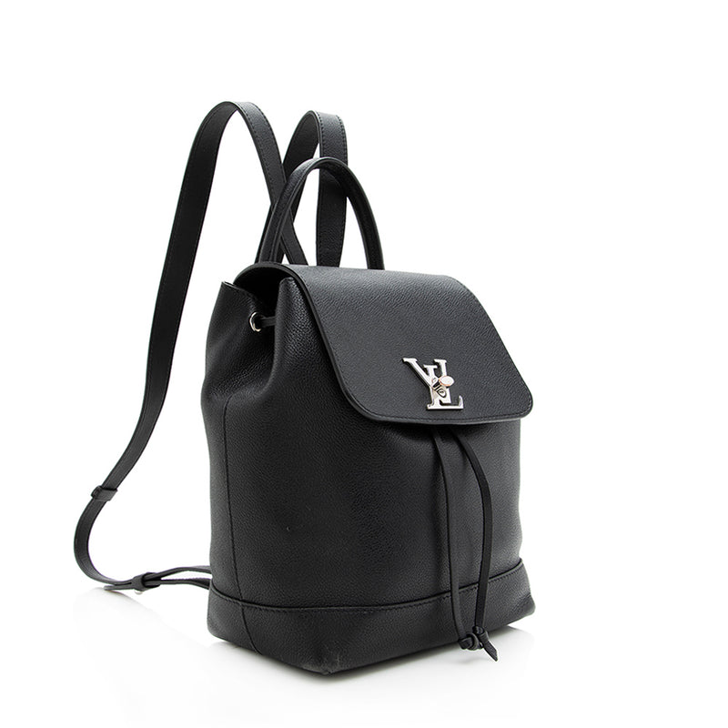 Louis Vuitton Black Calfskin Leather Mini Lockme Backpack Louis Vuitton