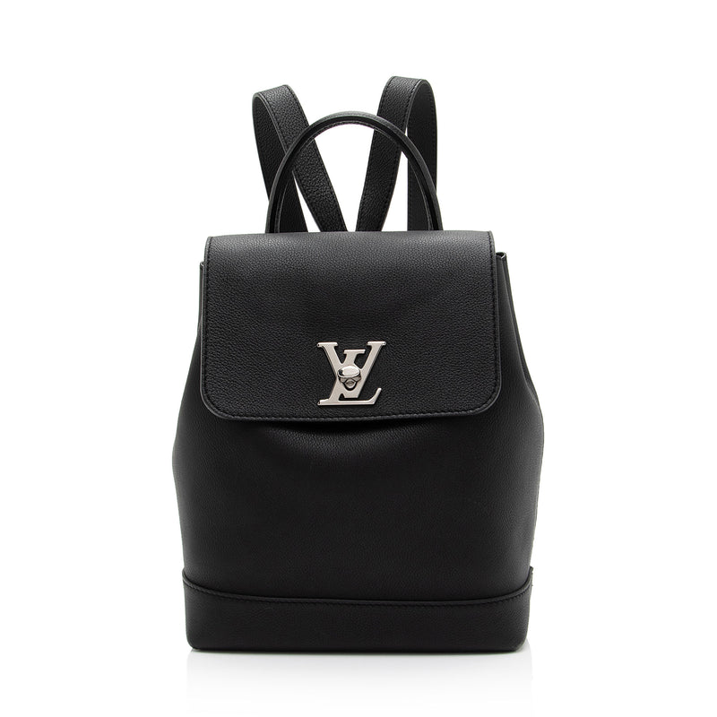 Louis Vuitton Black Leather Lockme Backpack Louis Vuitton