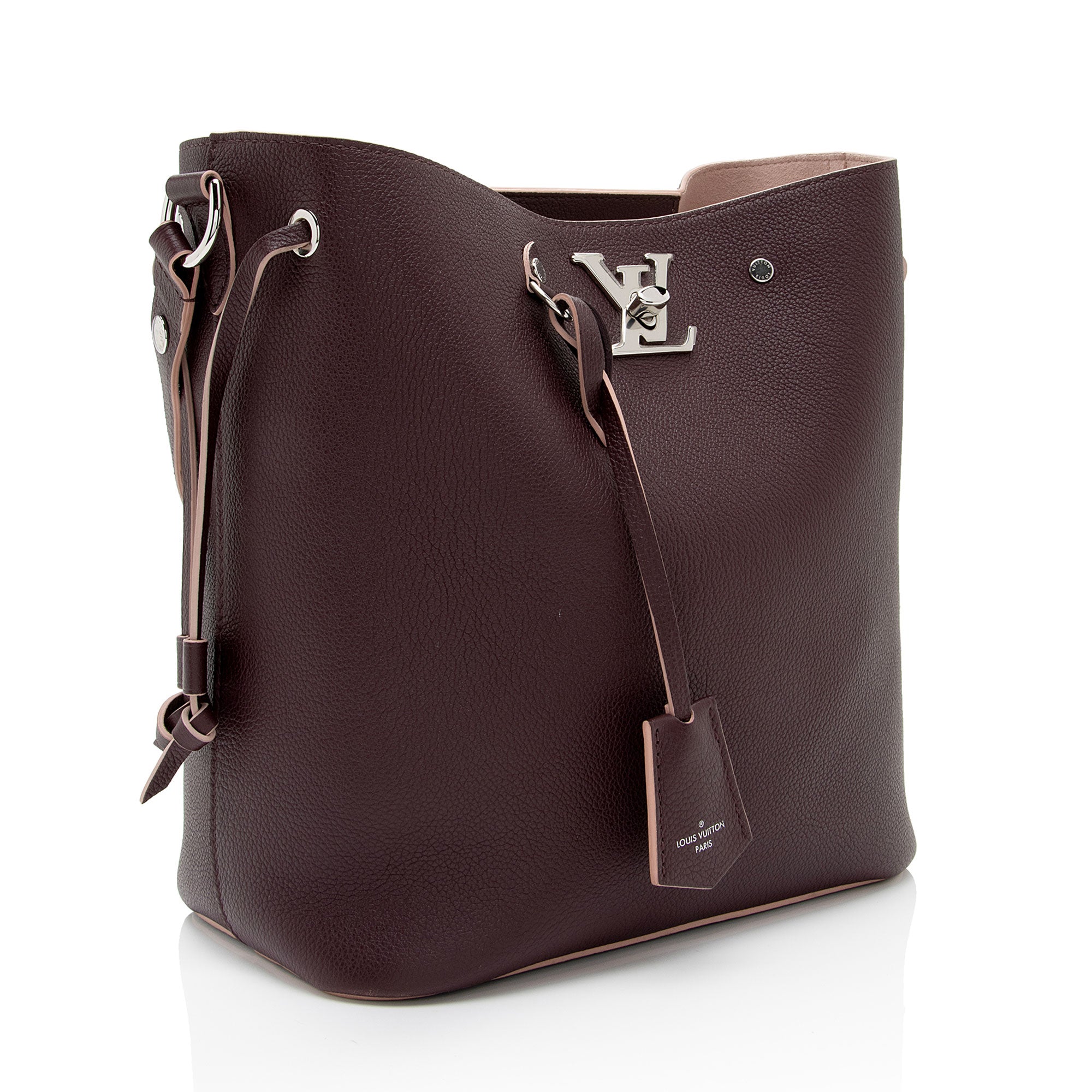 Louis Vuitton Calfskin Lockme Bucket Bag (SHF-Ie5h5b)