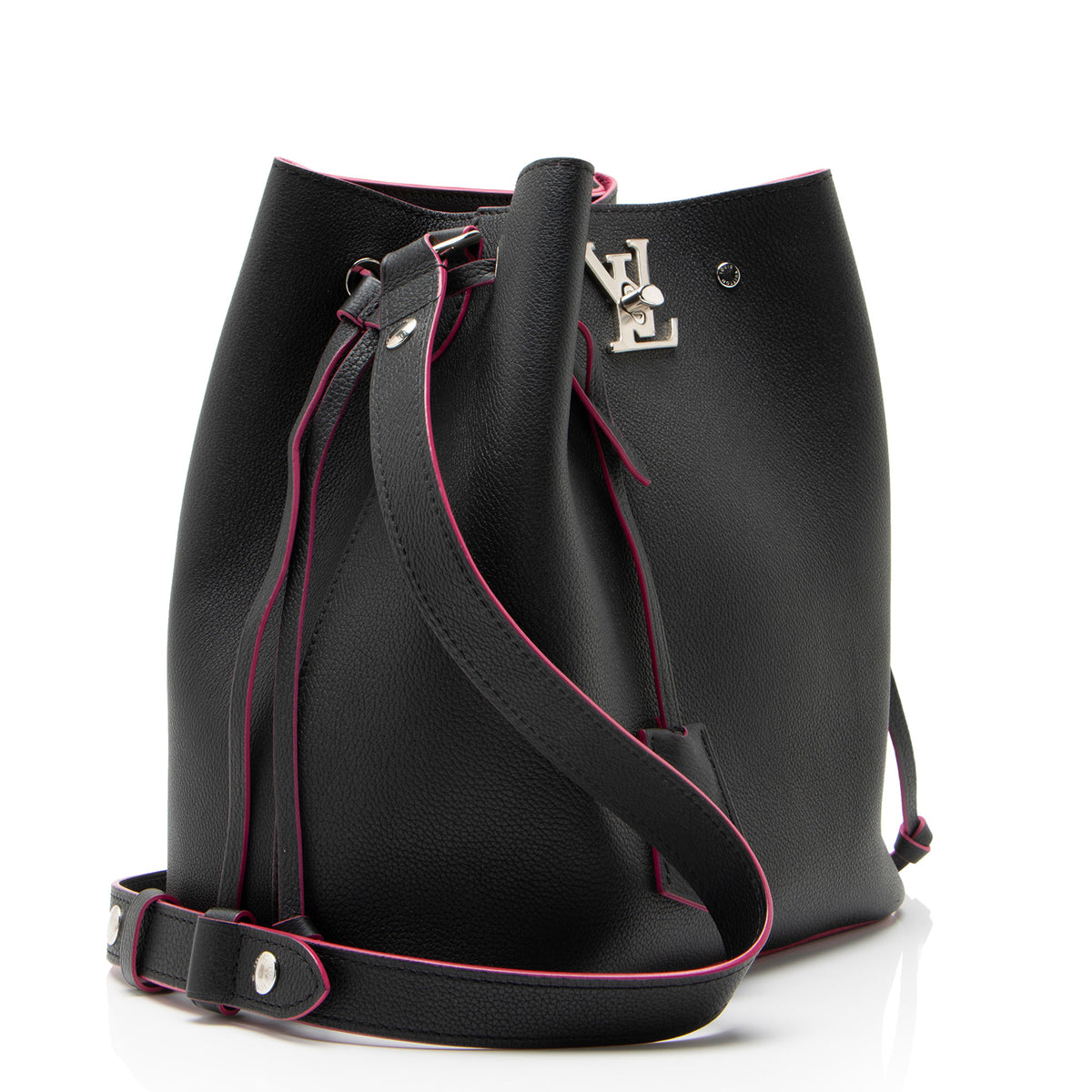 Louis Vuitton Calfskin Lockme Bucket Bag