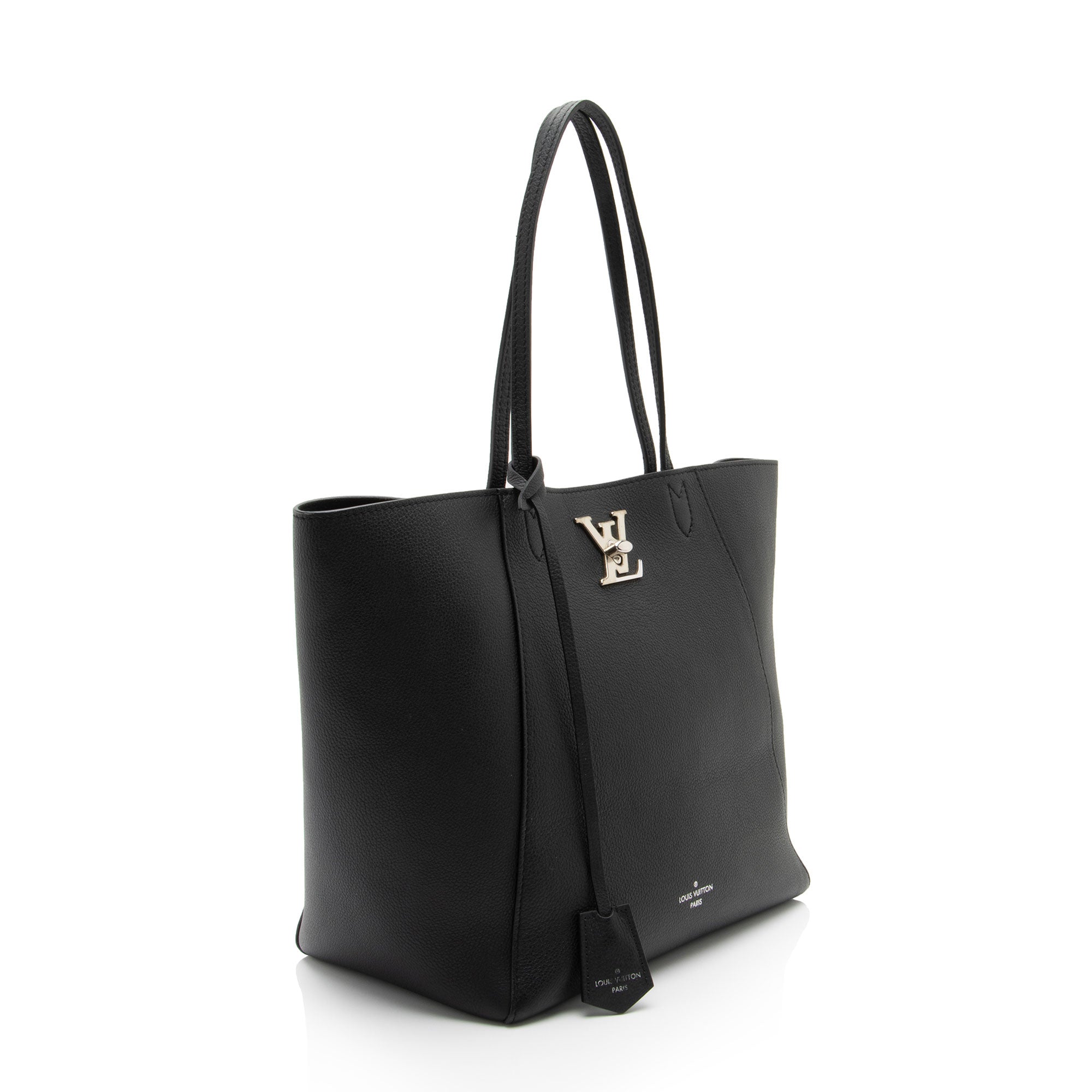 Louis Vuitton Calfskin Lockme Cabas Tote (SHF-7iUW7Z)