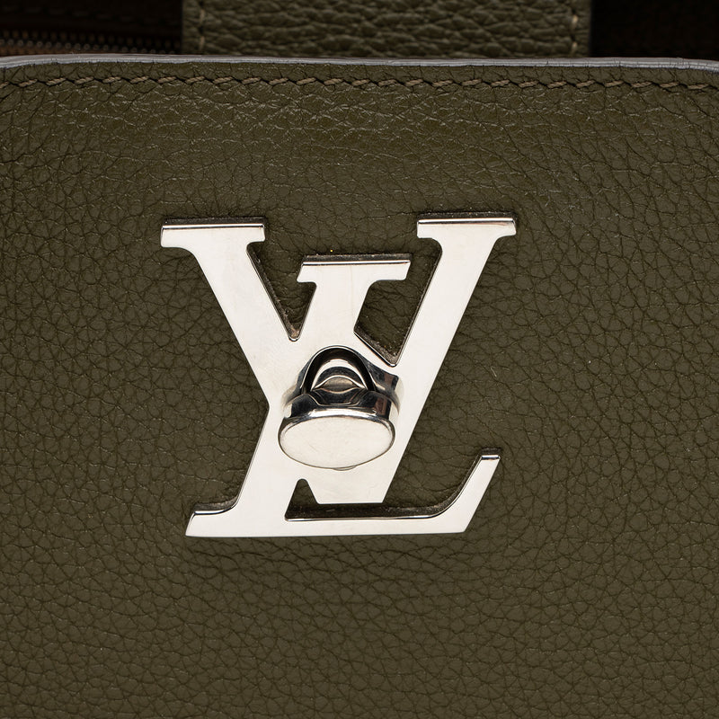 Louis Vuitton Calfskin Lockme Day Tote (SHF-4AIww8)