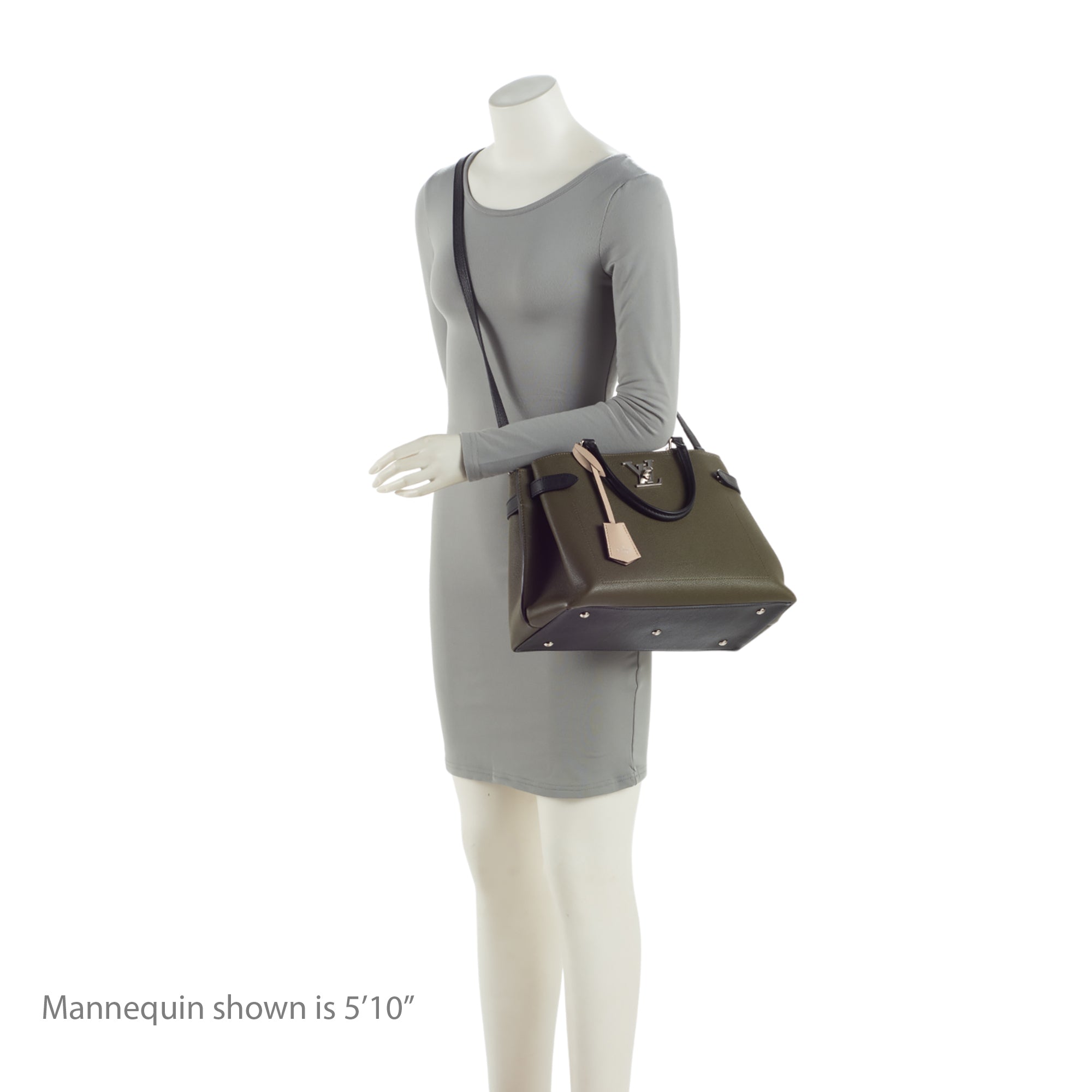 Louis Vuitton Calfskin Lockme Day Tote (SHF-4AIww8)