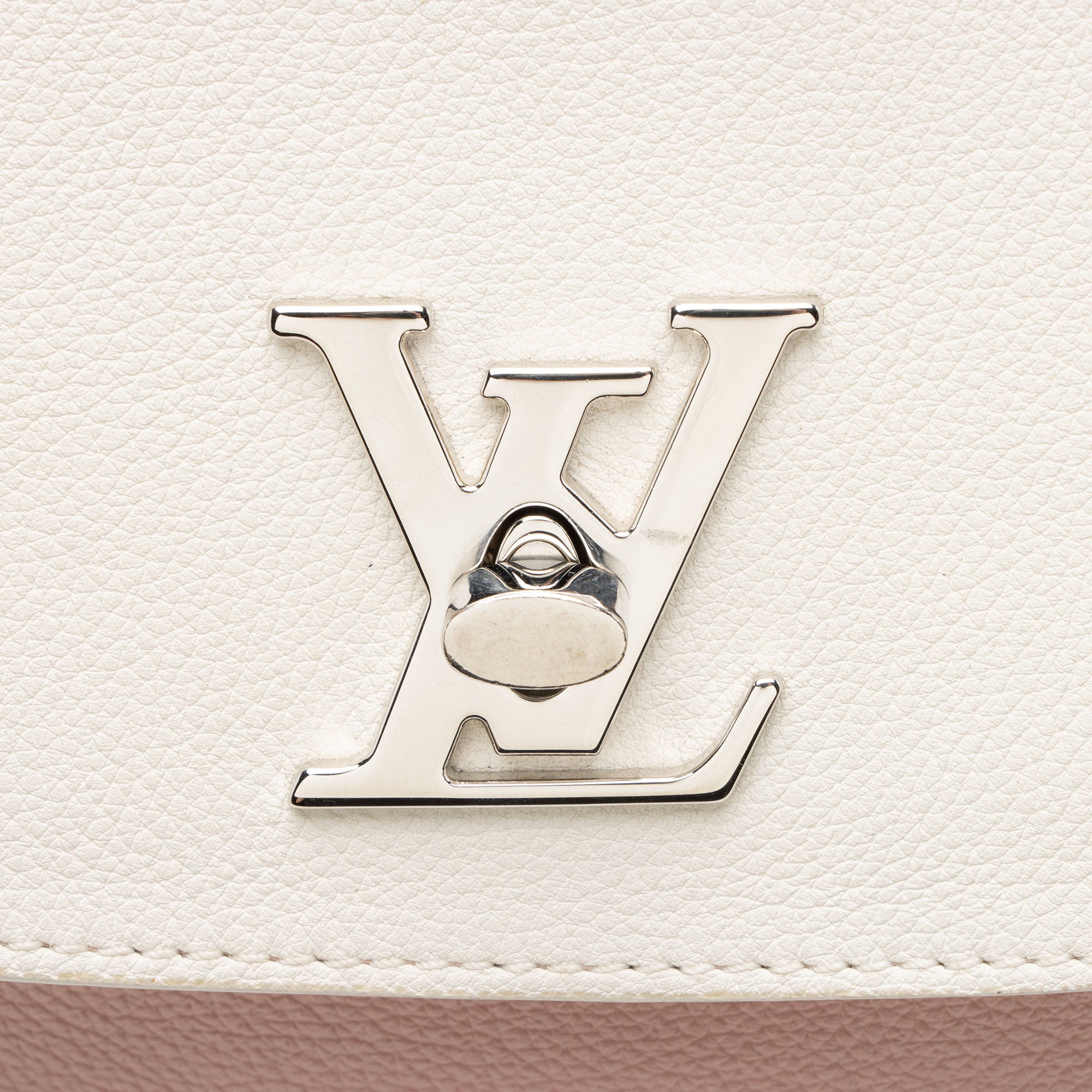 Louis Vuitton Calfskin Lockme Ever MM Top Handle
